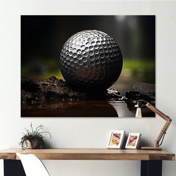 Golfers Focus - Golf Canvas Wall Art
